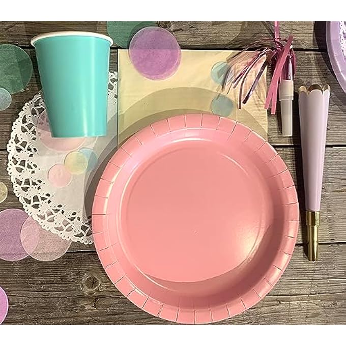 100X PASTEL RAINBOW ICE CREAM SHADE LUNCH NAPKINS - Image 4